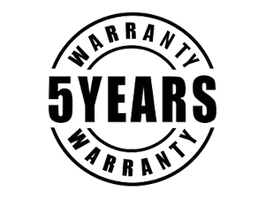 warranty 5 years warranty