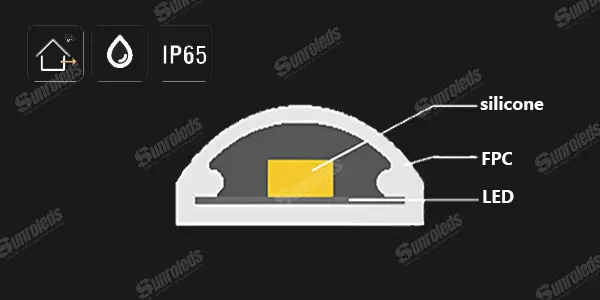 Hollow half-round Silicone Extrusion waterproof