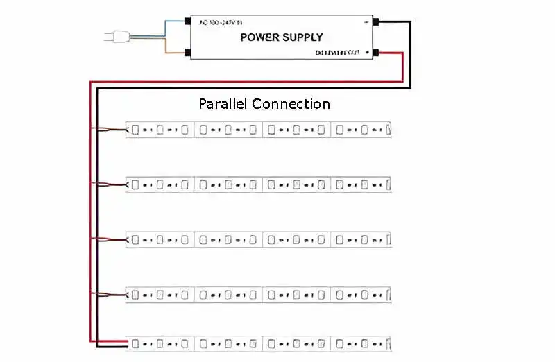 parrael connection(1) Add power joint connection