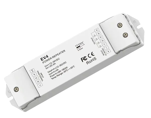 EV4 Power repeater Power repeater for RGBW LED Strip