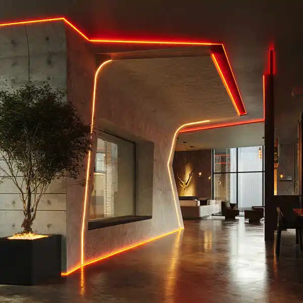 RGBWW COB LED Strip for architectural light