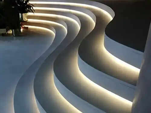 stair bending curved staircase application