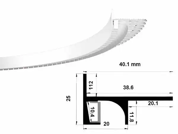 Floor profile SH4014B